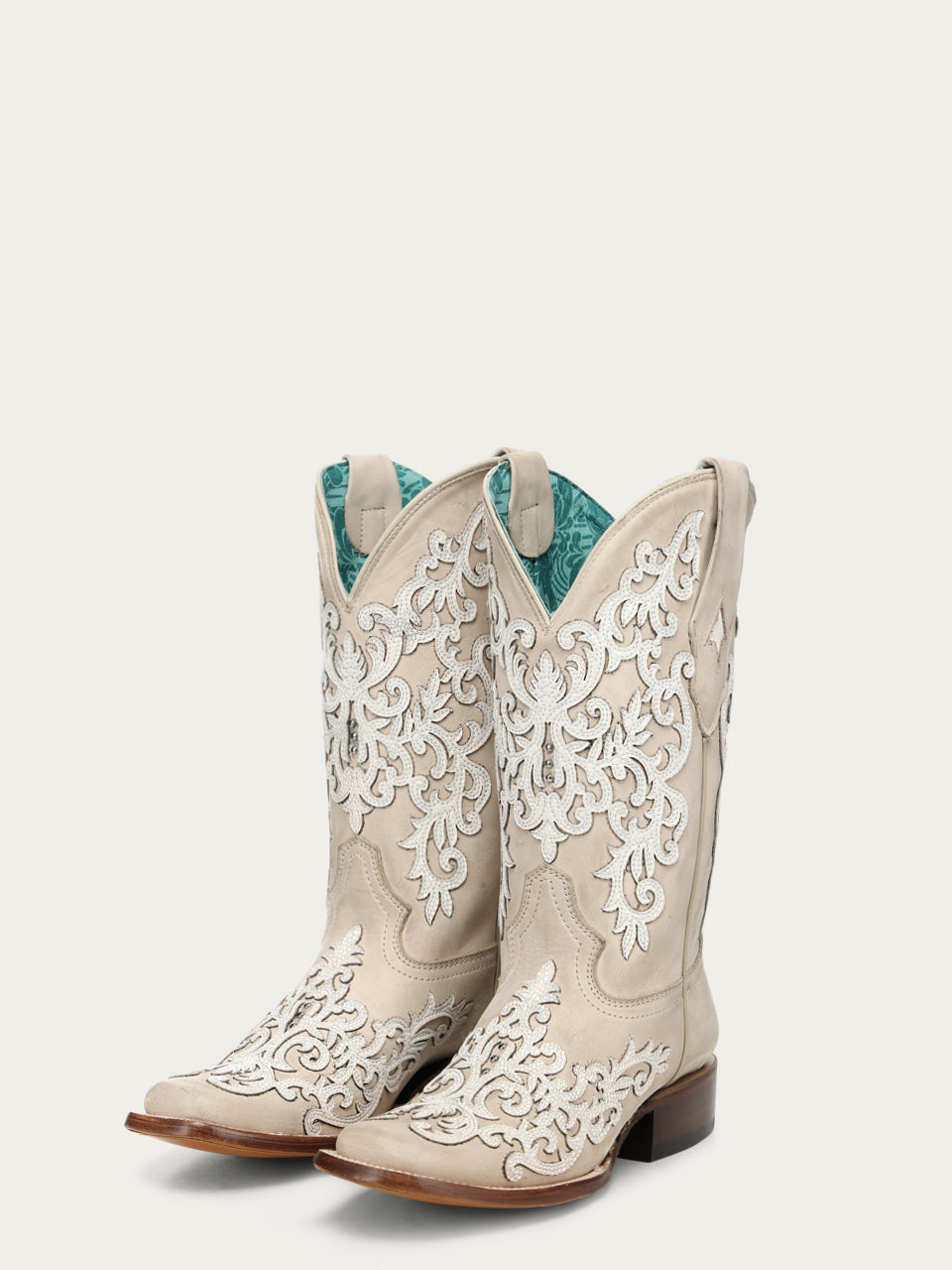 Bottes à talon Femme en cuir cognac - France FR Bottes à talon Femme en cuir cognac - France FR