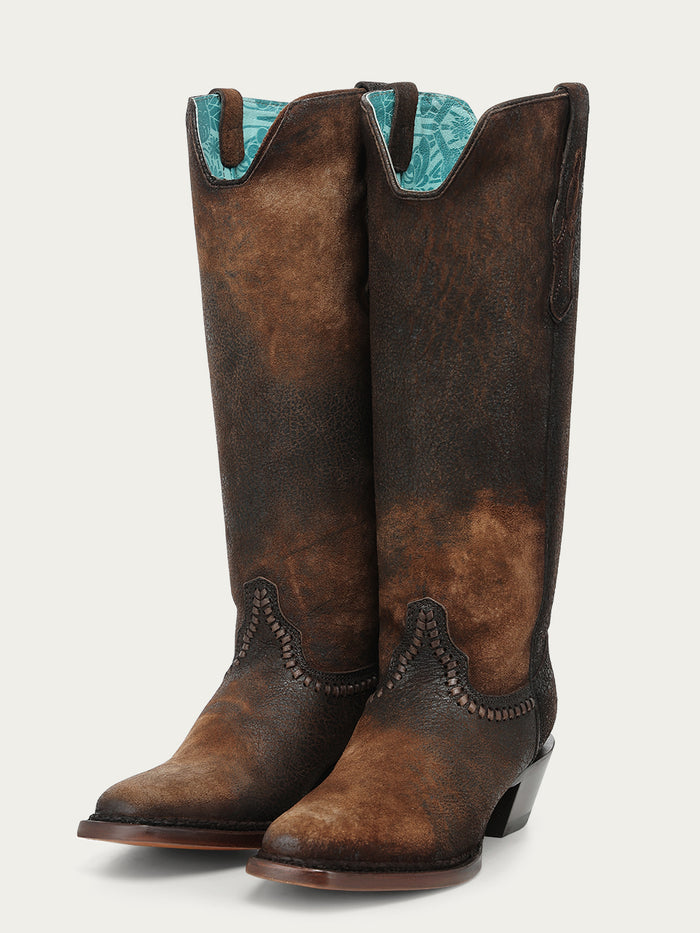 WOMENS_BROWN_LAMB_WOVEN_ABSTRACT_TALL_TOP_NARROW_SQUARE_TOE_COWBOY_BOOT-1-A5225