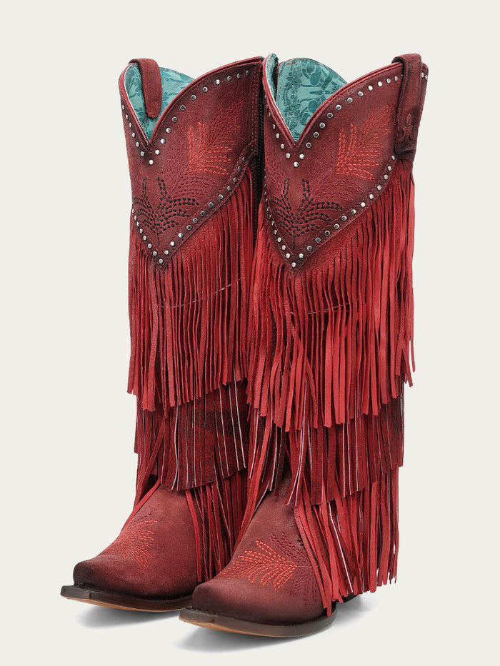 WOMENS_RED_OVERLAY_EMBROIDERY_STUDS_AND_FRINGE_TALL_TOP_SNIP_TOE_COWBOY_BOOT-1-A5245