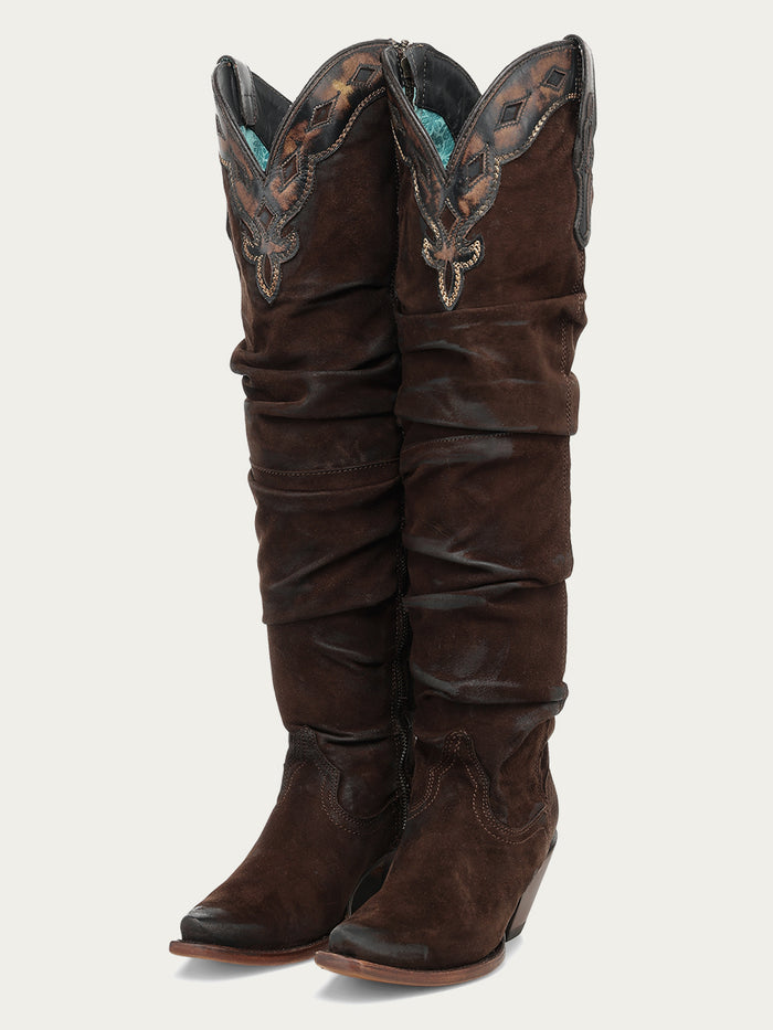 WOMENS_BROWN_LAMB_OVERLAY_AND_ZIPPER_TALL_TOP_SNIP_TOE_COWBOY_BOOT-1-A5249