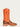 MENS SAND VAMP WIDE SQUARE TOE ORANGE COWBOY BOOT-A4228-a