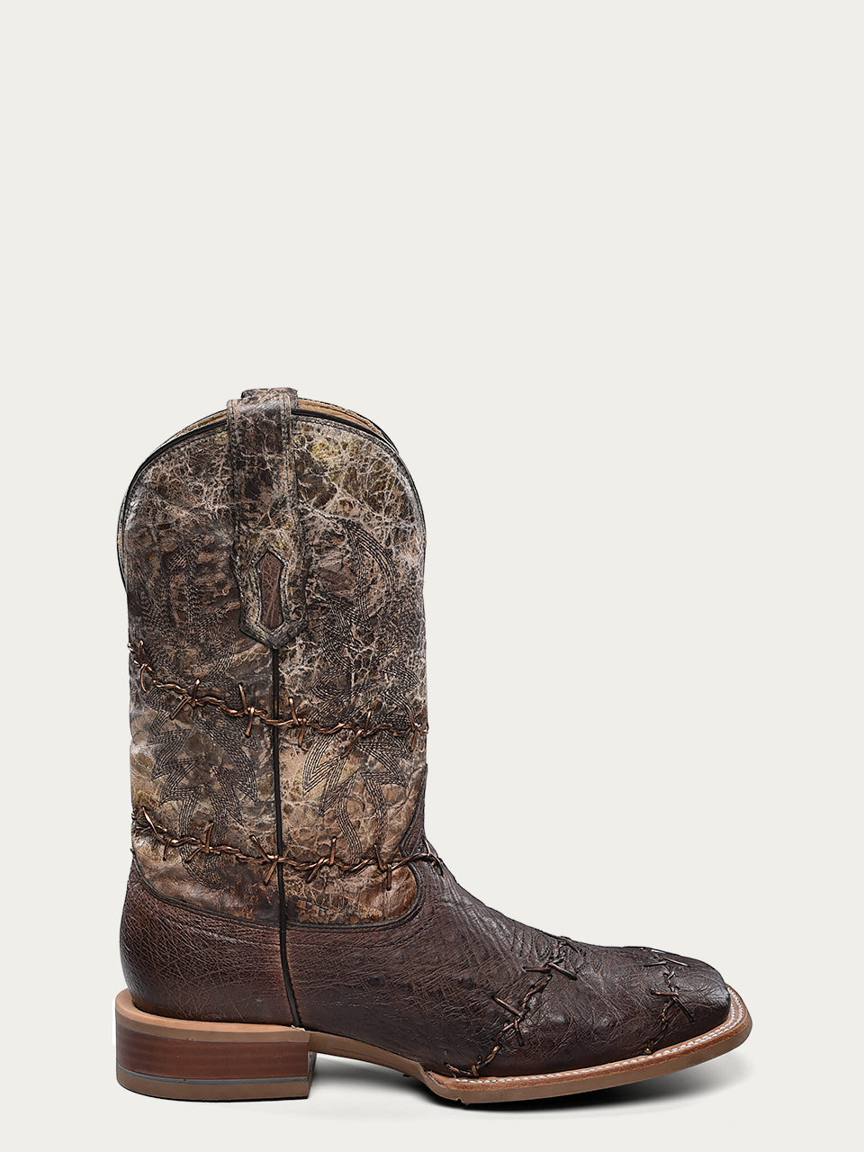 MENS_EMBROUDERY_AND_WOVEN_DETIALSE_BROWN_OSTRICH_WIDE_SQUARE_TOE_COWBOY_BOOT-A4556-a