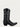 MENS BLACK PYTHON EMBROIDERY SNIP TOE COWBOY BOOT-A4643-a