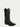 A4663 - MEN'S EMBROIDERY WITH WOVEN DETAIL AND OVERLAY FULL BLACK SNIP TOE COWBOY BOOT