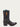 WOMENS HONEY OVERLAY EMBROIDERY AND STUDS BLACK ROUND TOE COWBOY BOOT-A4731-A