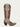 A4817 - WOMEN'S TAUPE OVERLAY RUBBER APPLICATION EMBROIDERY TALL TOP WITH PULL HOLES SNIP TOE COWBOY BOOT