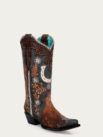 Bottes Theodora - Chocolat Glacé - Cuir bovin - Octobre Éditions