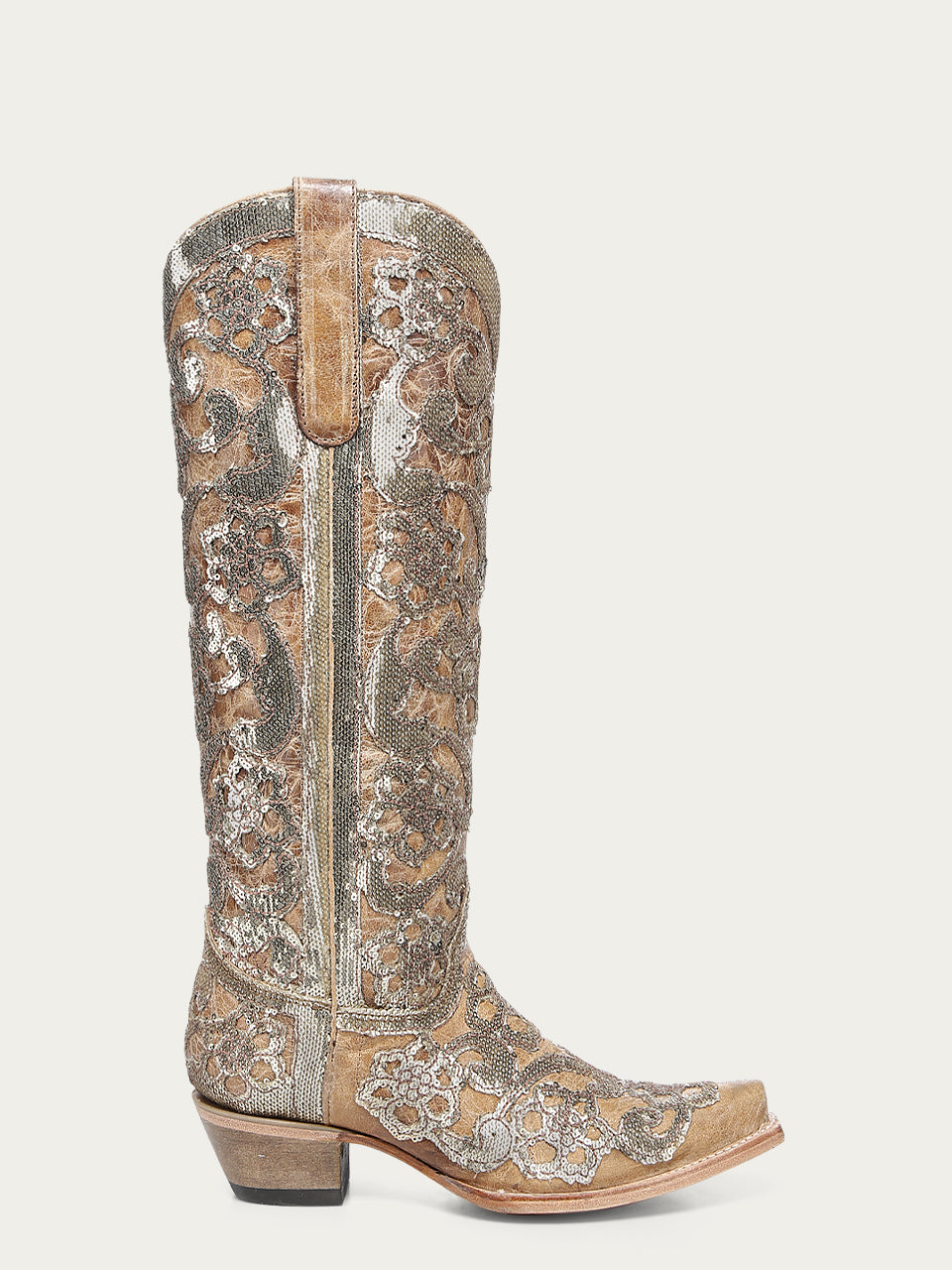 WOMENS_SAND_OVERLAY_AND_SEQUIN-EMBROIDERY_FLORAL_PATTERN_TALL_TOP_SNIP_TOE_COWBOY_BOOT-A4867-A