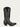 A4888 - WOMEN'S BLACK EAGLE OVERLAY AND EMBROIDERY SNIP TOE COWBOY BOOT