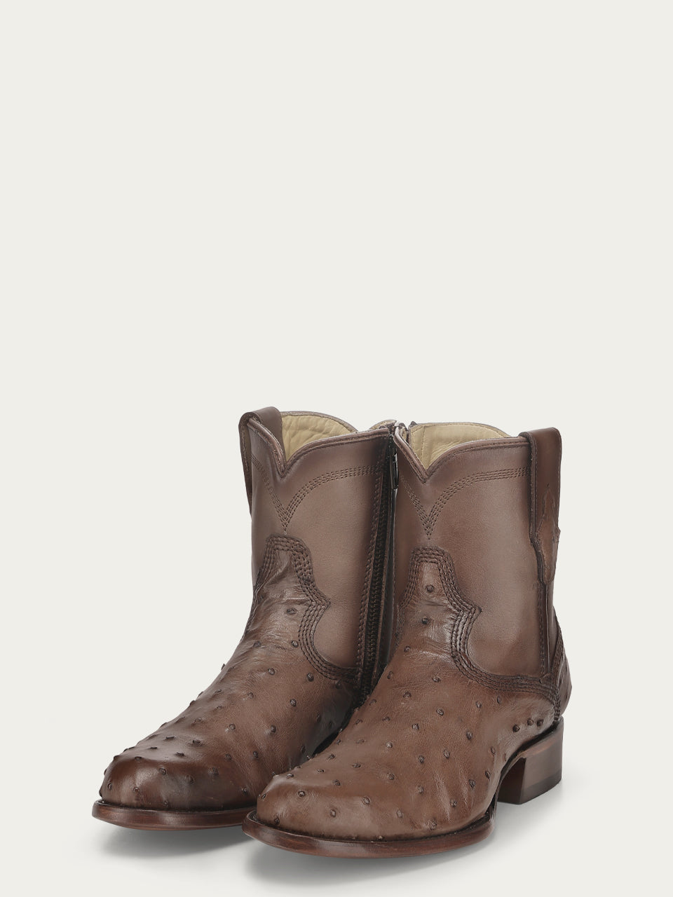 A4952 - MEN'S OSTRICH SHORT COWBOY BOOT
