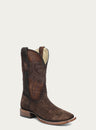MENS_EMBROIDERY_BROWN_CAPYBARY_WIDE_SQUARE_TOE_COWBOY_BOOT-A4966