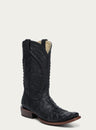 MENS_EMBROIDERY_AND_HANDWOVEN_BLACK_OSTRICH_NARROW_SQUARE_TOE_COWBOY_BOOT-A4970