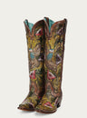 WOMENS_HAND_PAINTED_AND_TOOLED_HUMMINGBIRD_BROWN_TALL_TOP_SNIP_TOE_COWBOY_BOOT-A4980-4