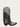 WOMENS OVERLAY BLACK EMBROIDERY LAMB FRINGE WHITE SNIP TOE COWBOY BOOT-C3877-a