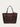 LADIES CHOCOLATE  CUTOUT TOTE BAG-D1350-3