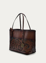 LADIES CHOCOLATE  CUTOUT TOTE BAG-D1350