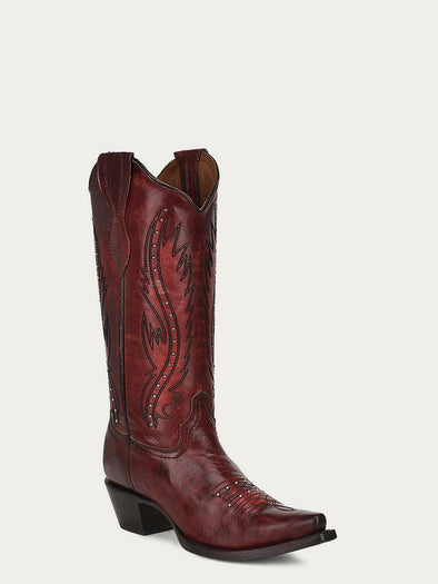 Vino tinto boot Botas Vaqueras Stapleton Knee High - Vino Tinto | Fashion Nova main image 4