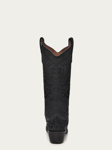 L5433 - WOMEN'S EMBROIDERY BLACK SNIP TOE COWBOY BOOT – Corral