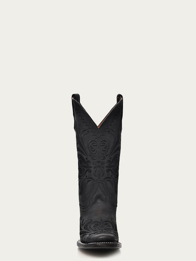 L5464 - WOMEN'S EMBROIDERY BLACK SQUARE TOE COWBOY BOOT – Corral
