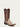 L5740 - MEN'S EMBROIDERY NATURAL PYTHON INSTEP BROWN SQUARE TOE COWBOY BOOT