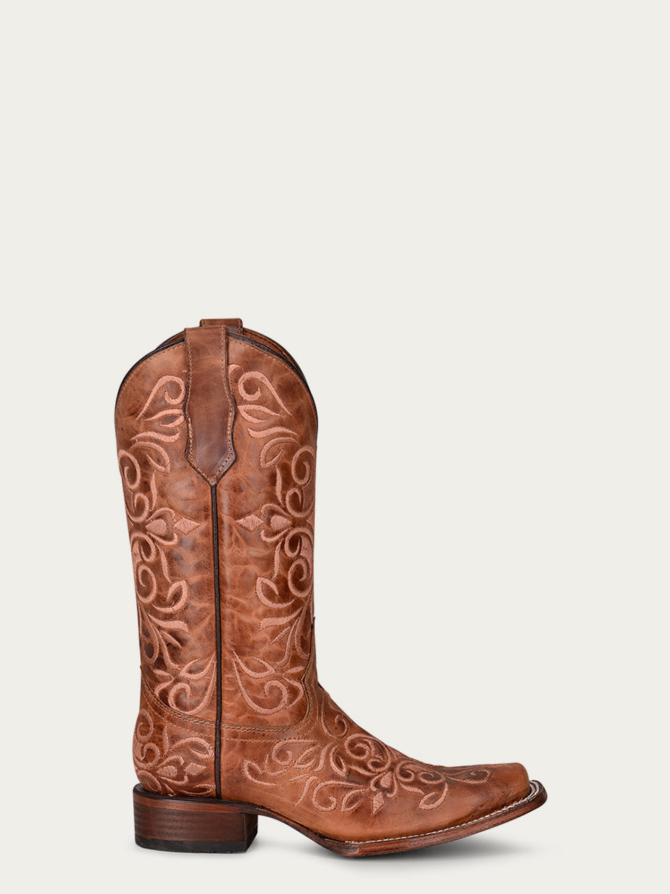 L5795 - WOMEN'S HONEY SQUARE TOE CIRCLE G COWBOY BOOT