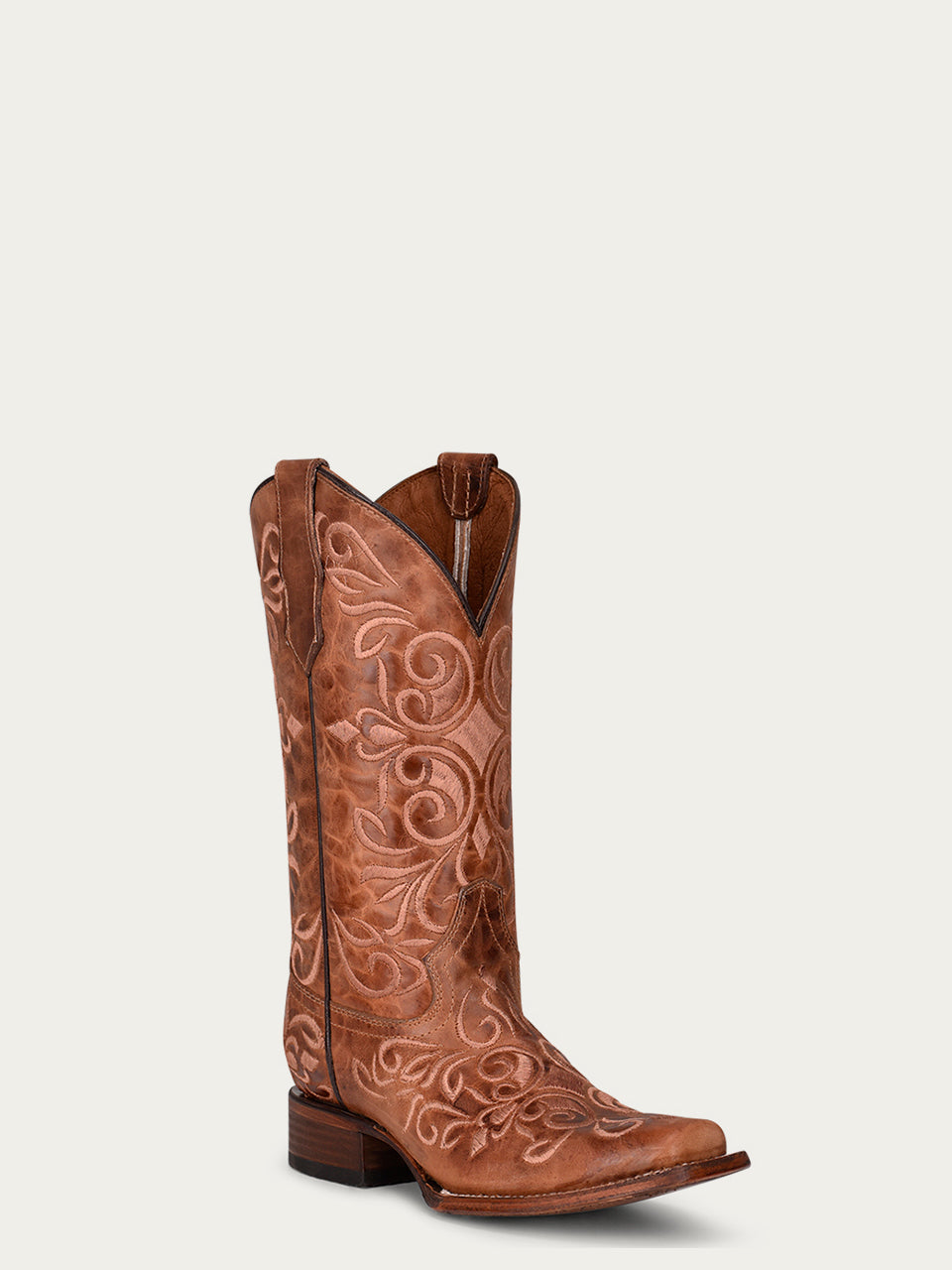 L5795 - WOMEN'S HONEY SQUARE TOE CIRCLE G COWBOY BOOT