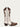 L6032 - WOMEN'S PEARL AND COGNAC OVERLAY AND EMBROIDERY SNIP TOE CIRCLE G COWBOY BOOT