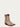 L6098 - WOMEN'S SAND EMBROIDERY AND ZIPPER CIRCLE G ANKLE COWBOY BOOT