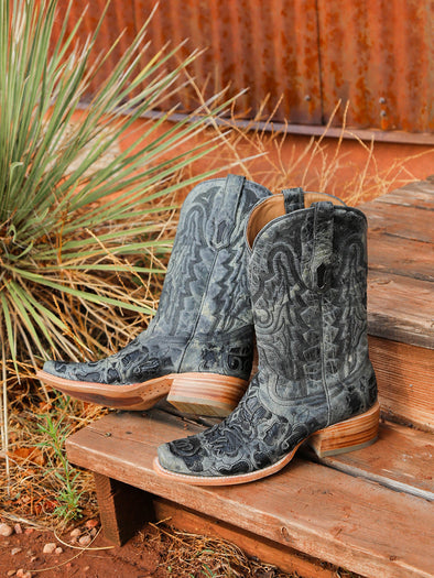 BLACK ALLIGATOR INLAY TIMELESS STYLE- men's boots A4338 – Corral