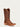 MENS EMBROIDERY BROWN GOAT NARROW SQUARE TOE COWBOY BOOT-a4229