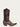 MENS EMBROIDERY LAMB SHAFT GENUINE BROWN PYTHON VAMP SNIP TOE COWBOY BOOT-a4452