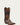MENS EMBROIDERY LAMB SHAFT GENUINE BROWN PYTHON VAMP SNIP TOE COWBOY BOOT-a4452