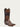 MENS EMBROIDERY LAMB SHAFT GENUINE BROWN PYTHON VAMP SNIP TOE COWBOY BOOT-a4452