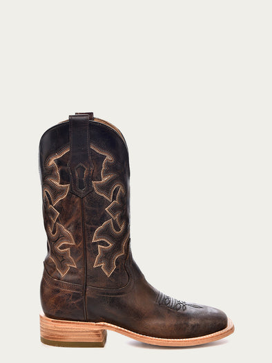 A4264 - MEN'S EMBROIDERY MOKA SQUARE TOE COWBOY BOOT – Corral Boot