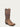 MENS GOLDEN BROWN WOVEN DETAIL NARROW SQUARE TOE COWBOY BOOT-a3479