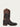 MENS OIL BROWN CAIMAN EMBROIDERY AND WOVEN SHAFT  WIDE SQUARE TOE COWBOY BOOT-a3878