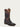 MENS OIL BROWN CAIMAN EMBROIDERY AND WOVEN SHAFT  WIDE SQUARE TOE COWBOY BOOT-a3878