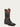 MENS OIL BROWN CAIMAN EMBROIDERY AND WOVEN SHAFT  WIDE SQUARE TOE COWBOY BOOT-a3878