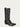 MENS WOVEN DETAIL WITH BLUE EMBROIDERY BLACK SNIP TOE COWBOY BOOT-c4149