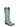 L5789 - WOMEN'S WHITE FEATHER EMBROIDERY TURQUOISE SNIP TOE COWBOY BOOT