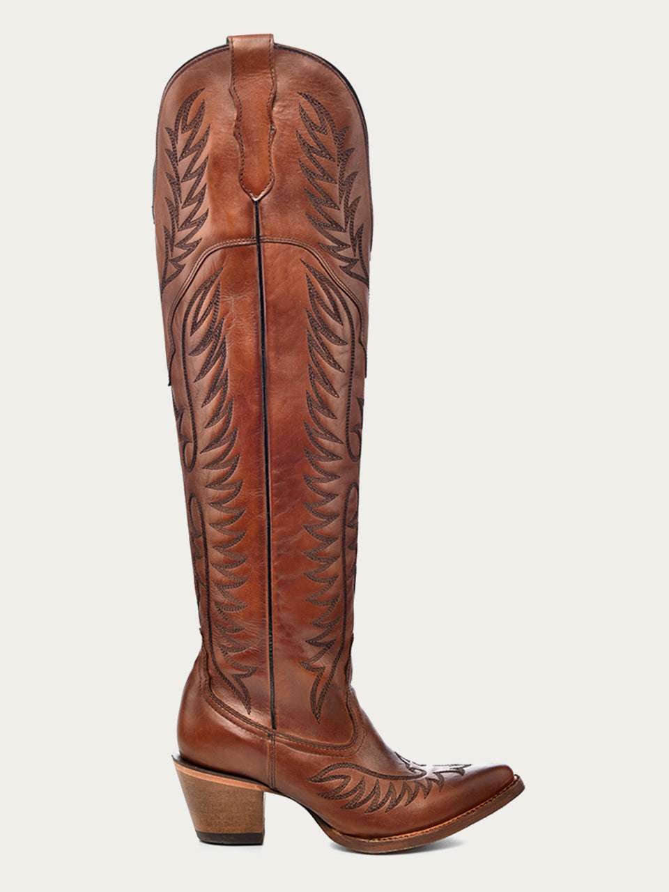 Bottes de chevalier hautes pliées et empilées marron pour femmes, style Bottes de chevalier hautes pliées et empilées marron pour femmes, style