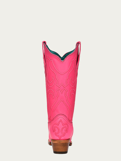 Z5138 - WOMEN'S EMBROIDERY FUCHSIA SNIP TOE COWBOY BOOT – Corral