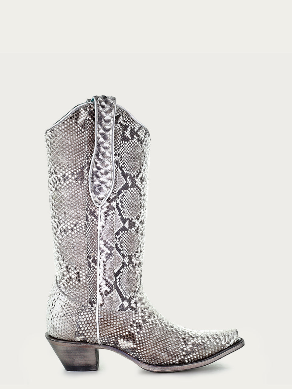 A3798 - WOMEN'S GENUINE FULL PYTHON SNIP TOE COWBOY BOOT – Corral Boot ...