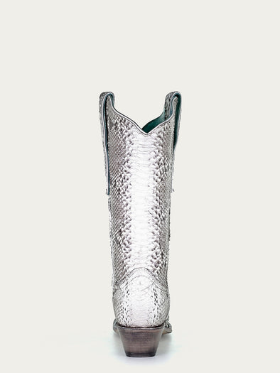 A3798 - WOMEN'S GENUINE FULL PYTHON SNIP TOE COWBOY BOOT – Corral
