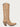 A4295 - WOMEN'S NUDE GENUINE PYTHON SNIP TOE TALL TOP COWBOY BOOT