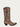 WOMEN'S ORIX GLITTERED INLAY AND STUDS BROWN SNIP TOE COWBOY BOOT-c3331