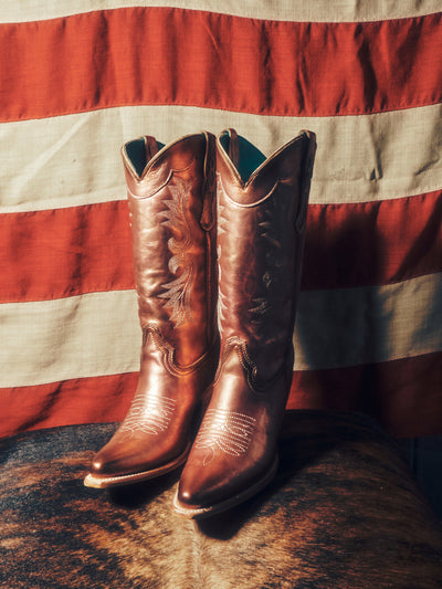 ROSE GOLD EMBROIDERY POINTED TOE women’s boots Z5232 – Corral Boot