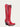 WOMENS TALL RED GENUINE PYTHON J-TOE COWBOY BOOTS-a4453