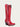 WOMENS TALL RED GENUINE PYTHON J-TOE COWBOY BOOTS-a4453