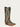 WOMENS TURQUOISE EMBROIDERY BROWN OVERLAY AND STUDS SNIP TOE COWBOY BOOT-c3976